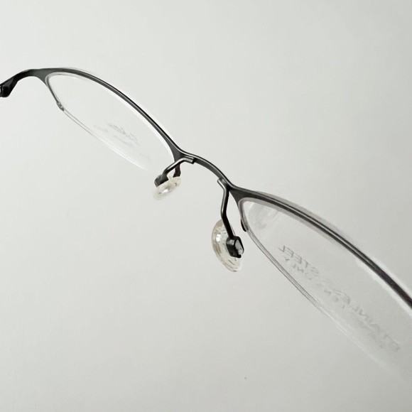 Sabatini Italy Eyeglasses Frame 111 Semi Rimless Anti Silver 46-18 Display Model - Picture 7 of 11